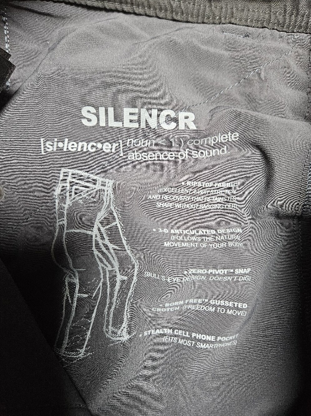Kuhl Silencr Pant - Men's Gray Softshell Ripstop Gusseted Stretch Pants 32x30 - Picture 5 of 6
